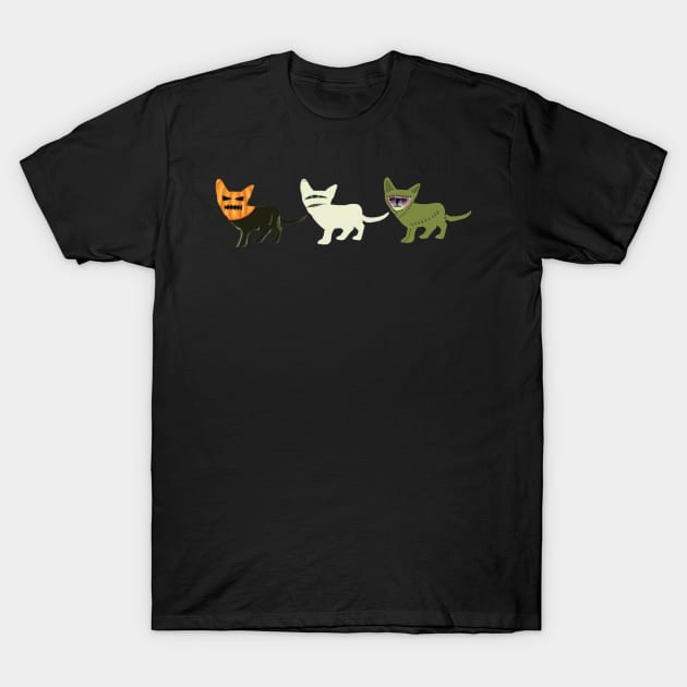 Halloween spirit cat T-Shirt by Tapood